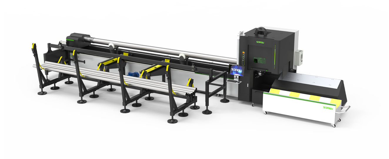 Tube Series 2-Chuck Loading Tube Laser cutter