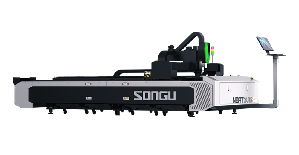 NEAT Series Open Medium Power Single Table Fiber Laser Cutter
